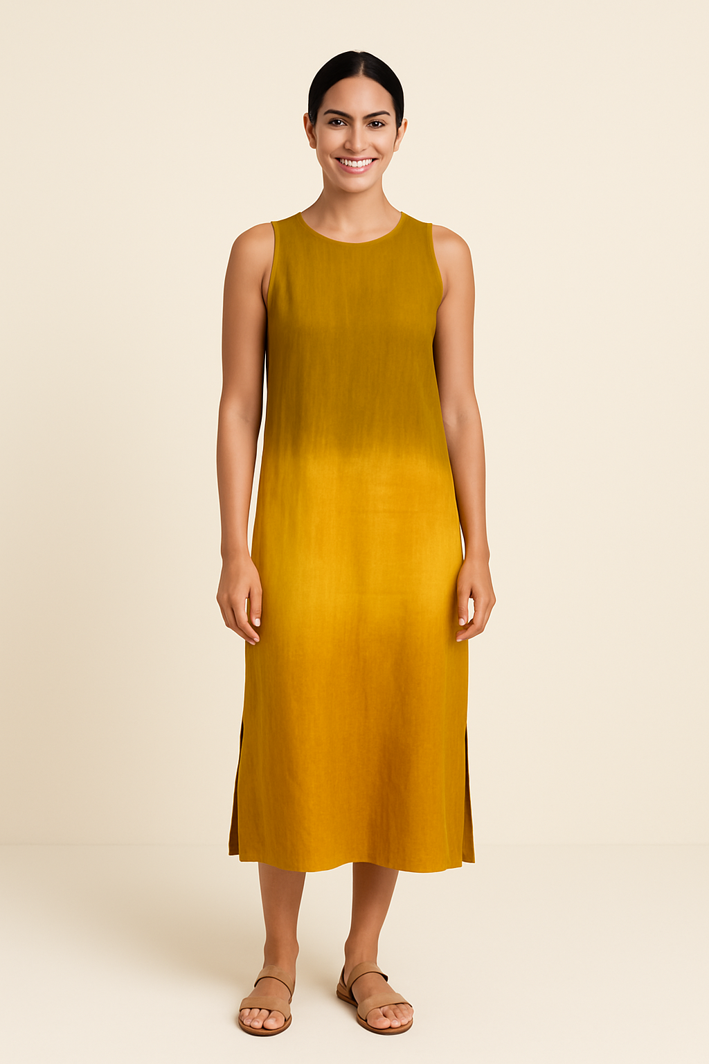 SOHO | Women's Sleeveless Maxi Dress with Round Neckline, Airy & Lightweight