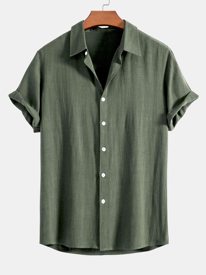 Booker – Linen Blend Shirt with Straight Pants