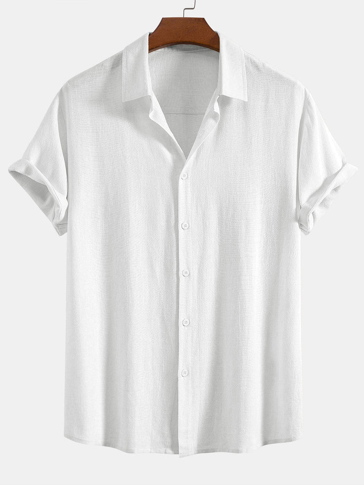 Booker – Linen Blend Shirt with Straight Pants
