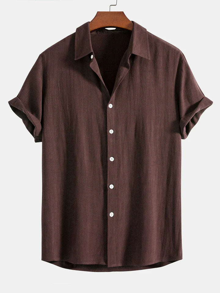 Booker – Linen Blend Shirt with Straight Pants