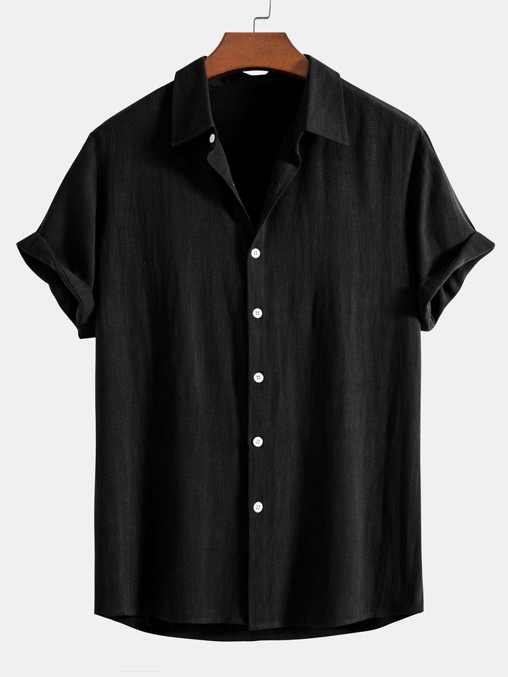 Booker – Linen Blend Shirt with Straight Pants