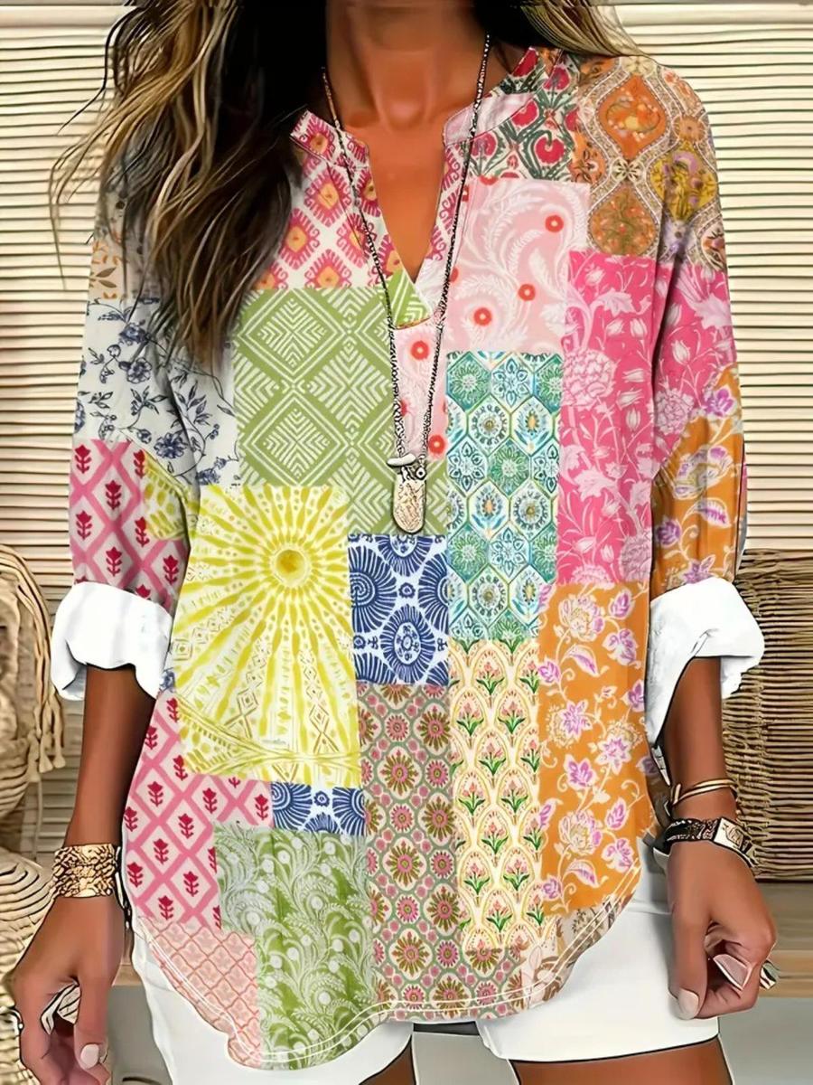 Colorful Long Sleeve Top