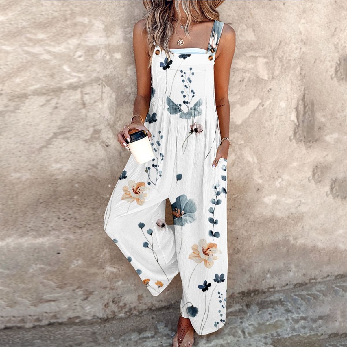Apolline | Ivory Floral Overall