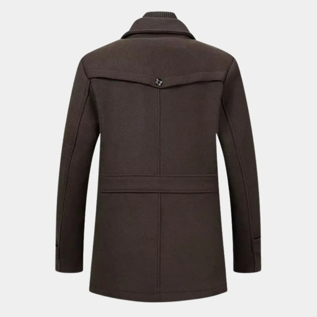 Aristocratic Coat Made of Black Wool