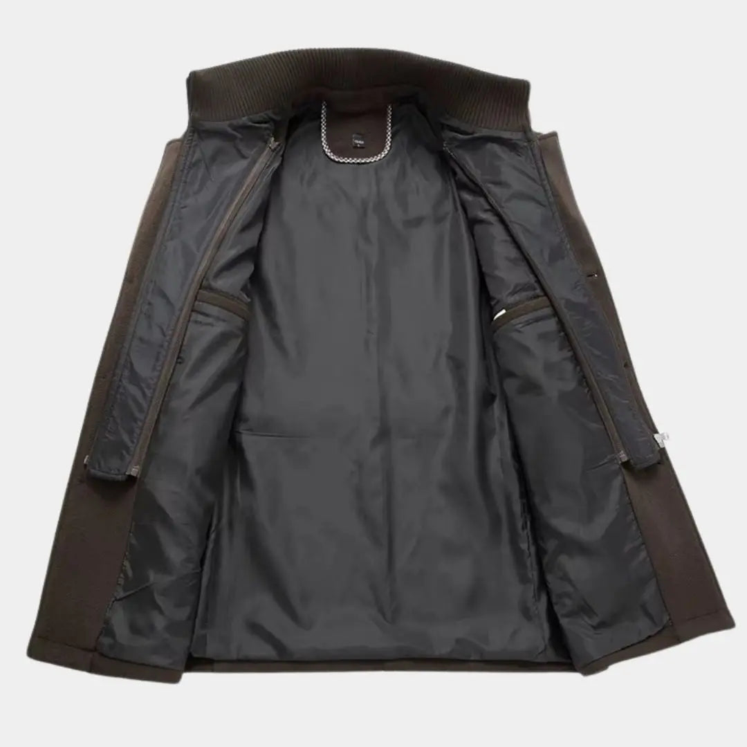 Aristocratic Coat Made of Black Wool