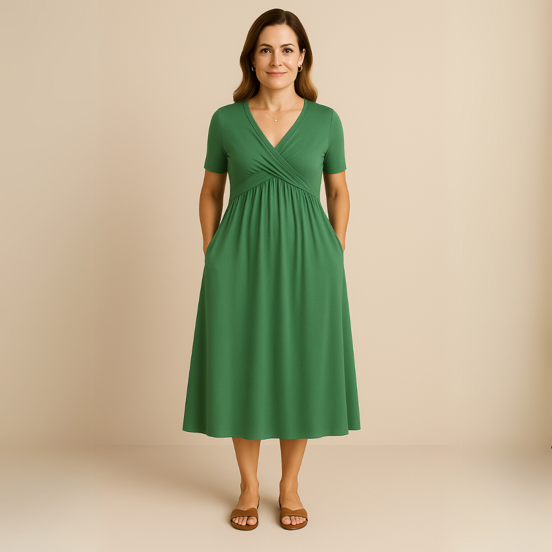 Mira Short-Sleeve Dress