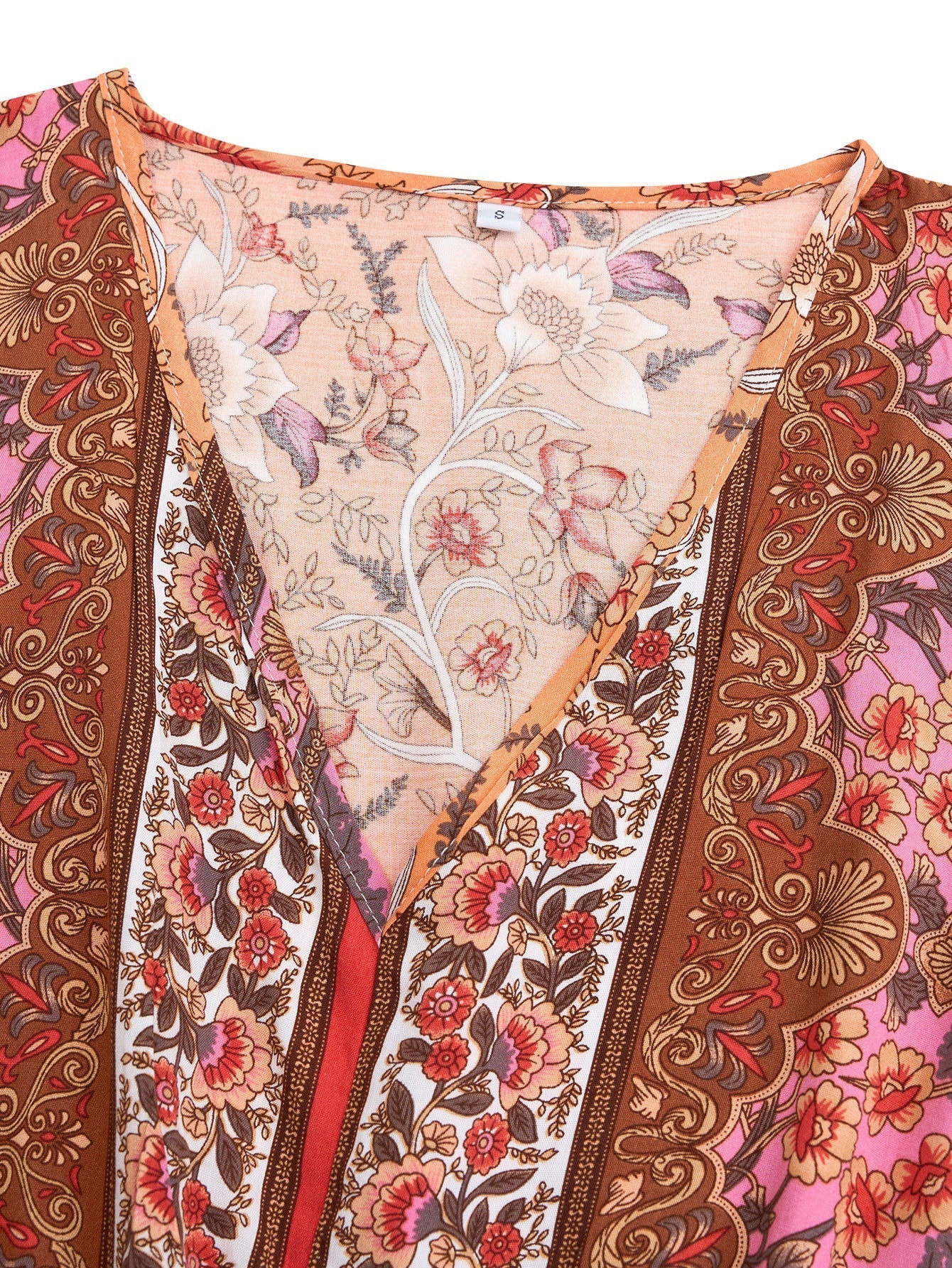 Long-Sleeved Printed Dress