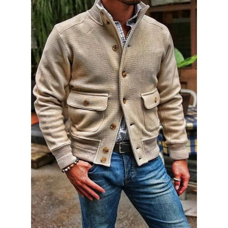 Fashionable Jacket with Stand-Up Collar