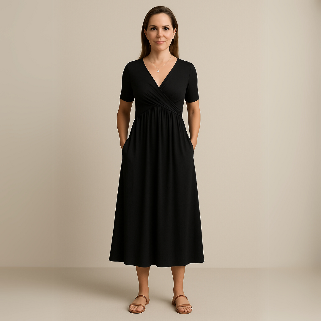 Mira Short-Sleeve Dress