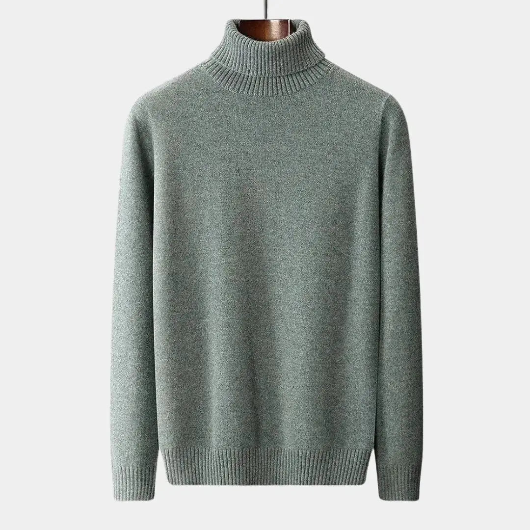 Turtleneck Sweater Made of 100% Merino Wool