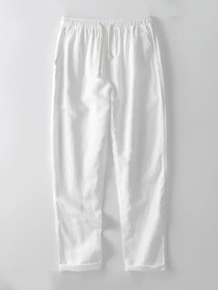 Booker – Linen Blend Shirt with Straight Pants