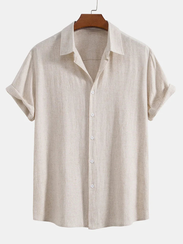Booker – Linen Blend Shirt with Straight Pants
