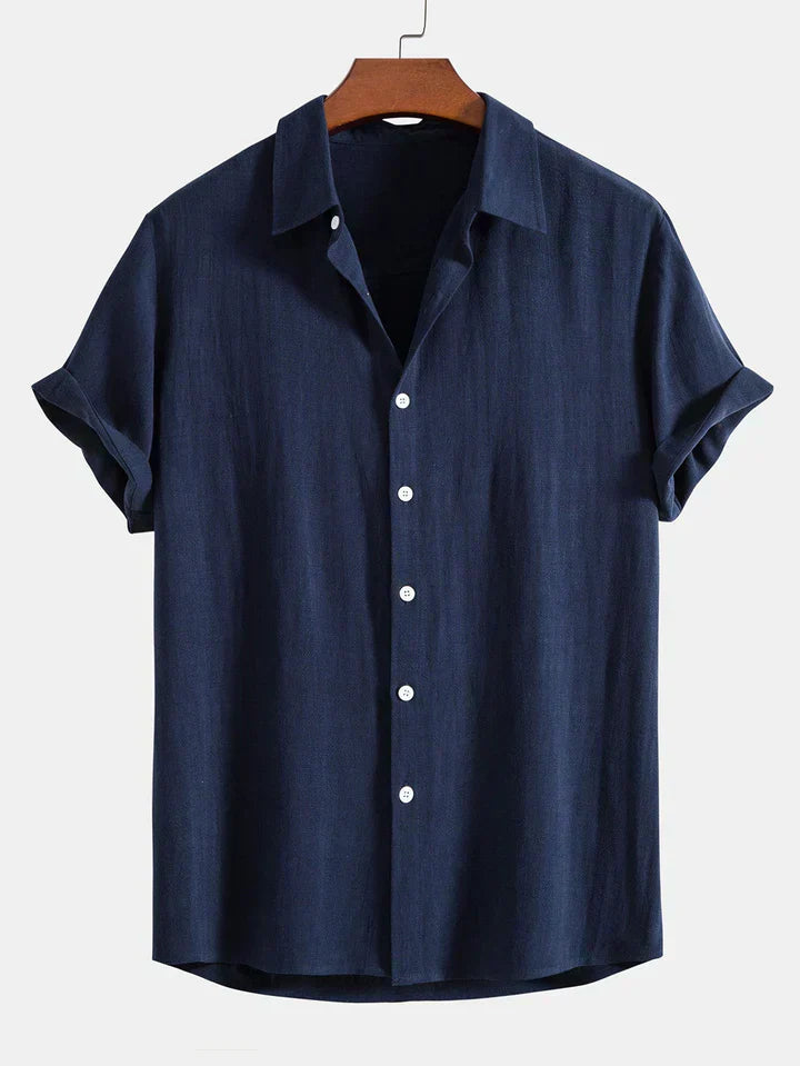 Booker – Linen Blend Shirt with Straight Pants