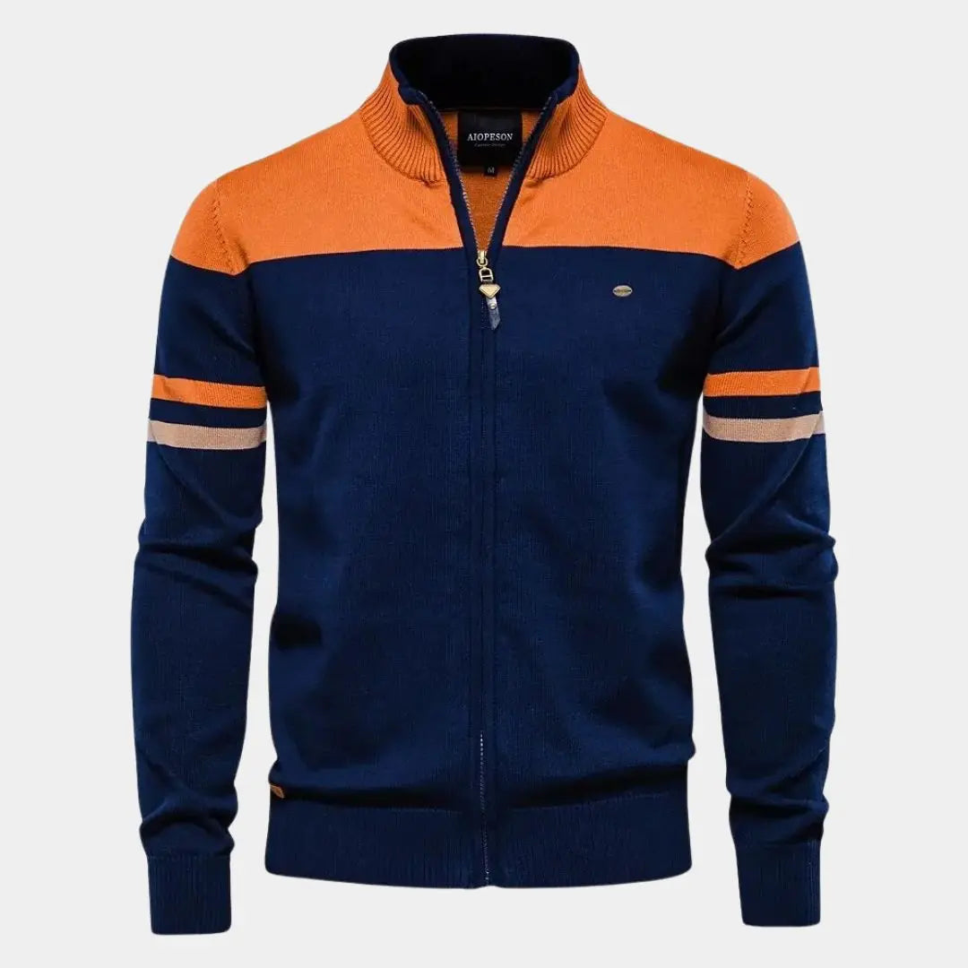 Cardigan Sweater with Zipper