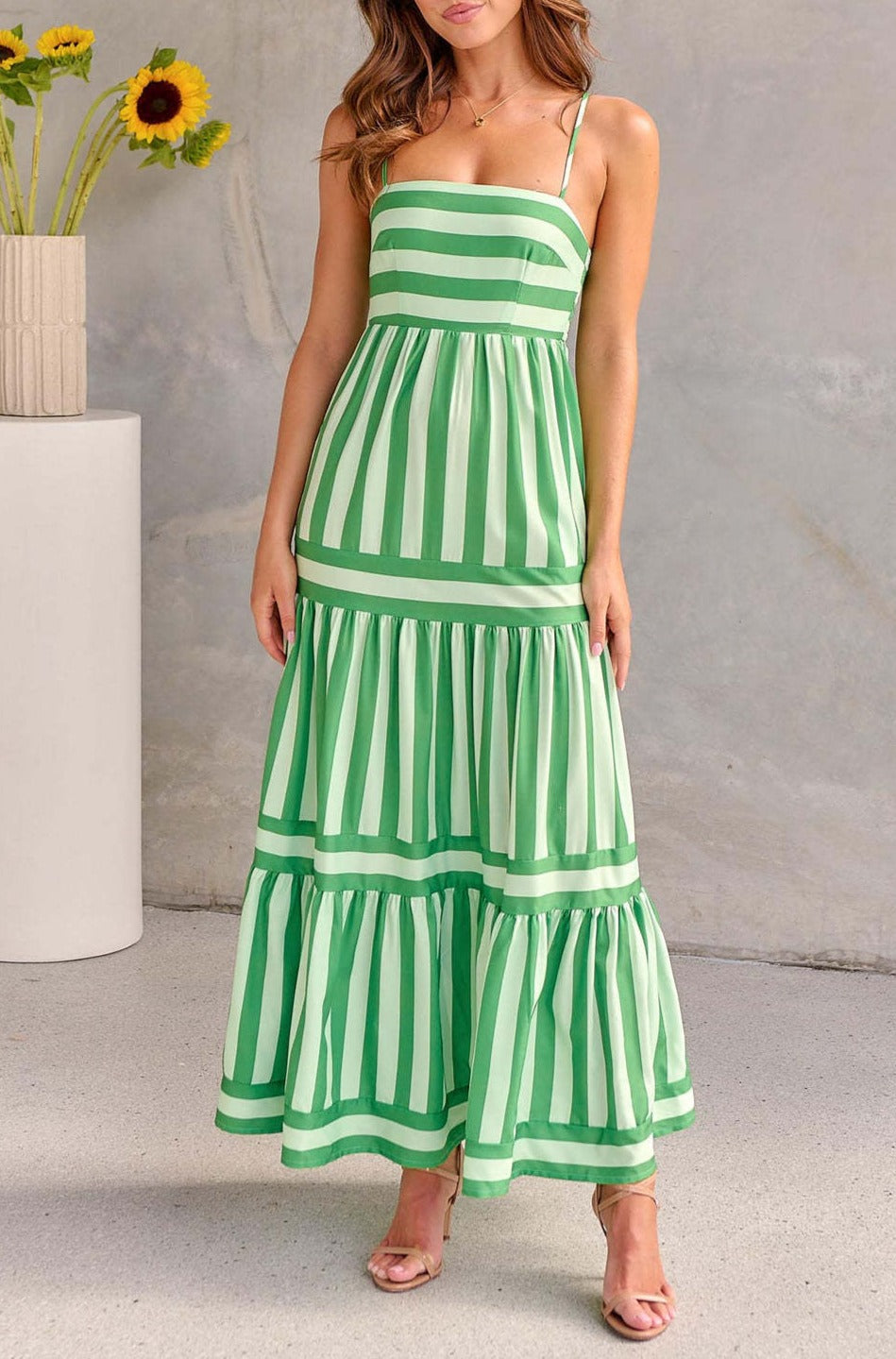 Maxi Dress with Ruffles