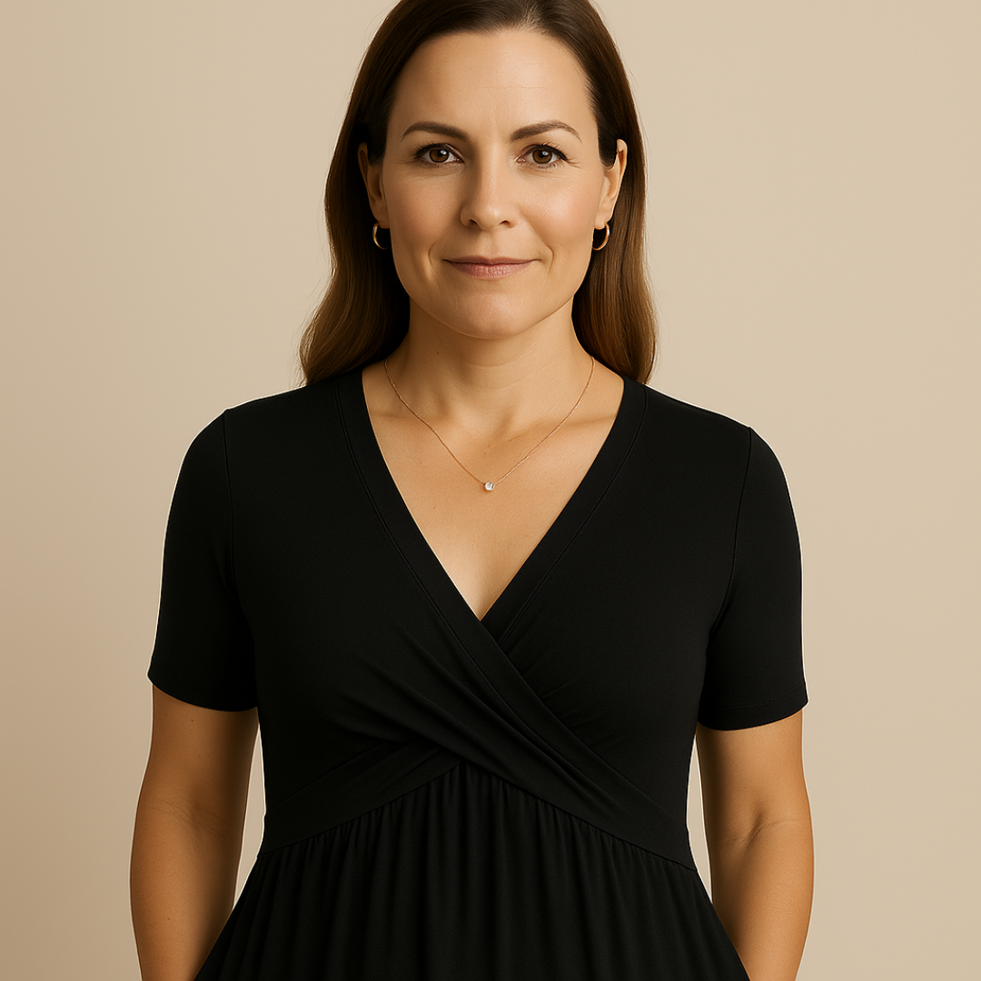 Mira Short-Sleeve Dress