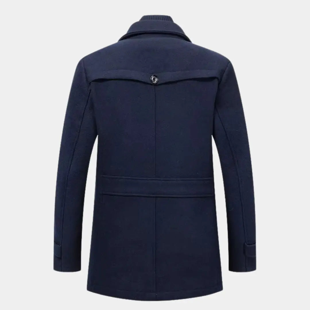 Aristocratic Coat Made of Black Wool