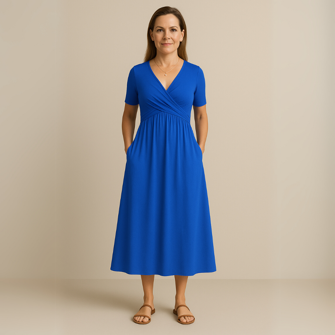 Mira Short-Sleeve Dress