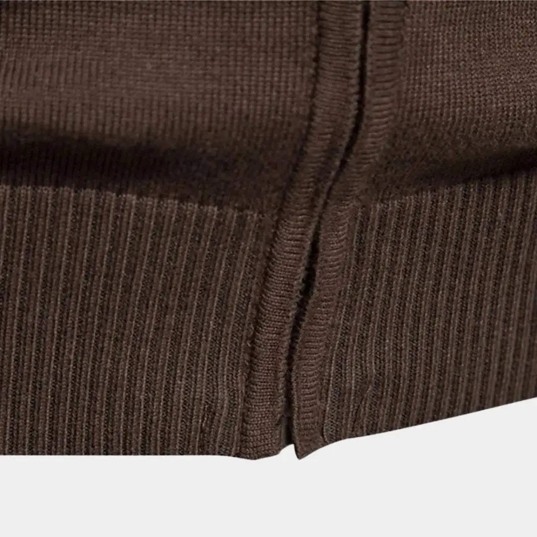 Cardigan Sweater with Zipper