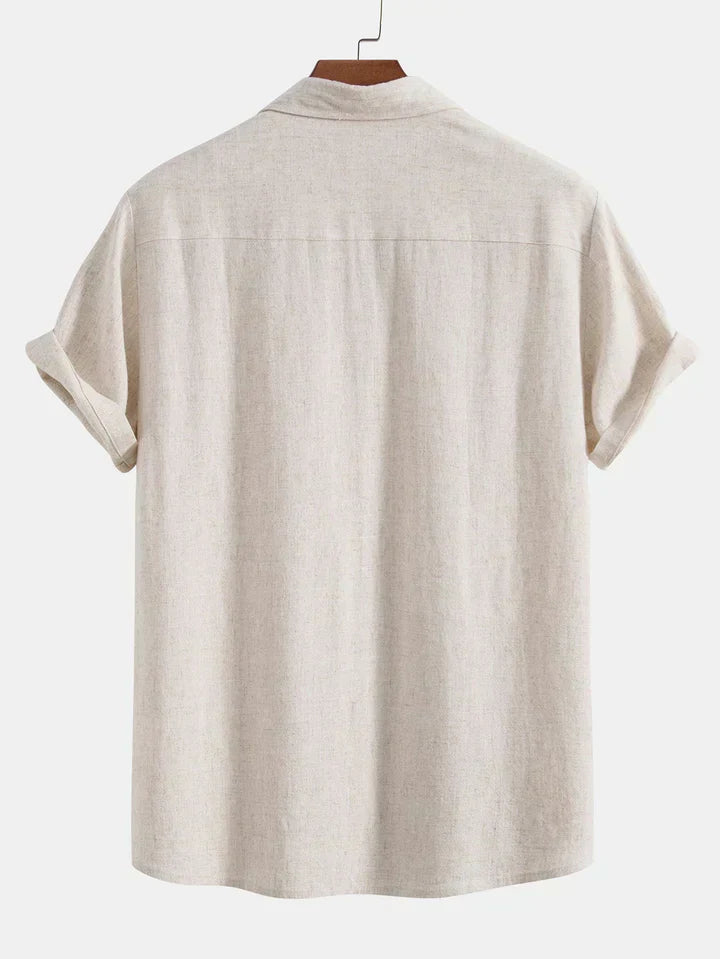 Booker – Linen Blend Shirt with Straight Pants