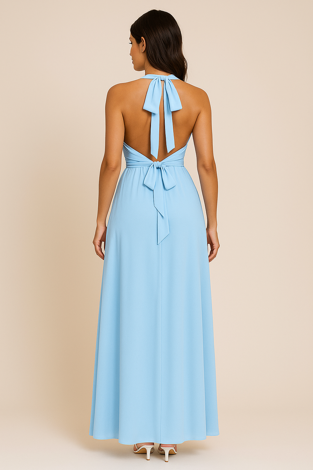 SOHO | Festive Women's Maxi Dress with Halter Neckline, Airy & Light