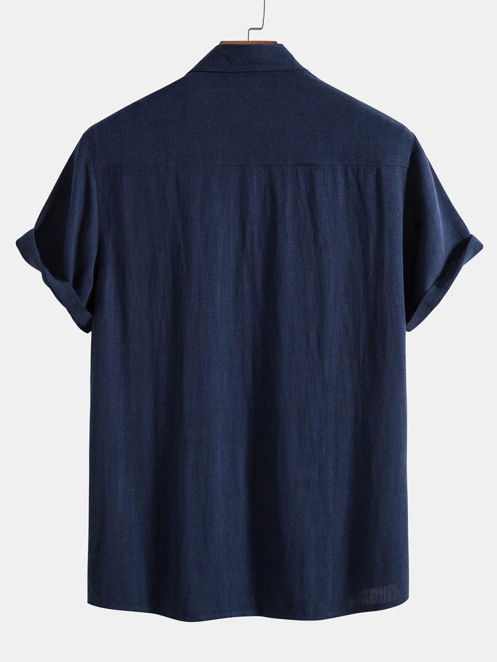 Booker – Linen Blend Shirt with Straight Pants