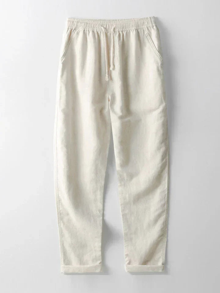 Booker – Linen Blend Shirt with Straight Pants