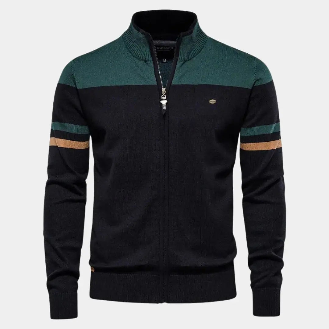 Cardigan Sweater with Zipper