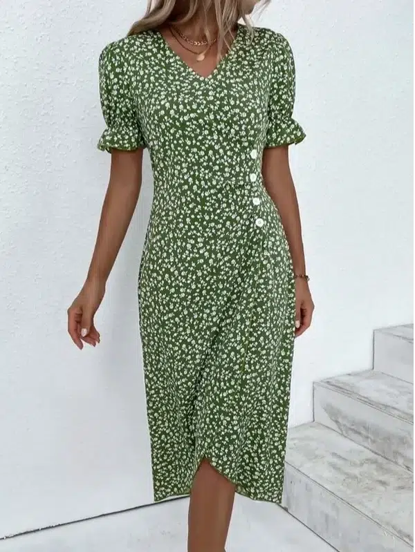 Floragrün Midi Dress