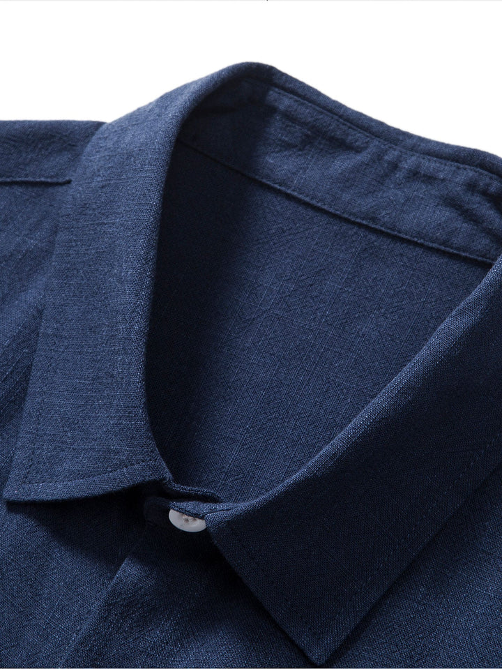 Booker – Linen Blend Shirt with Straight Pants