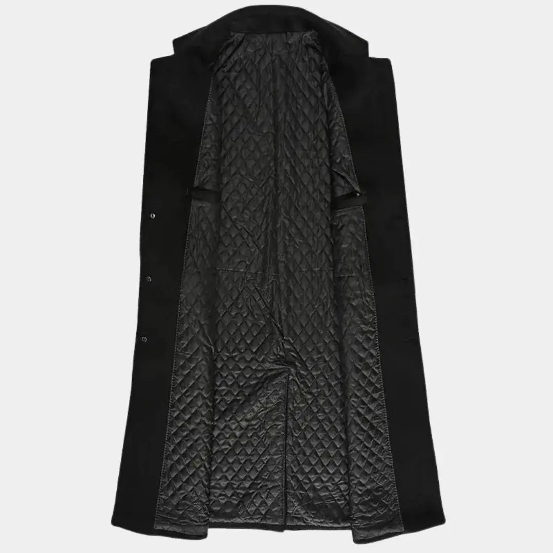 Men's Wool Blend Trench Coat