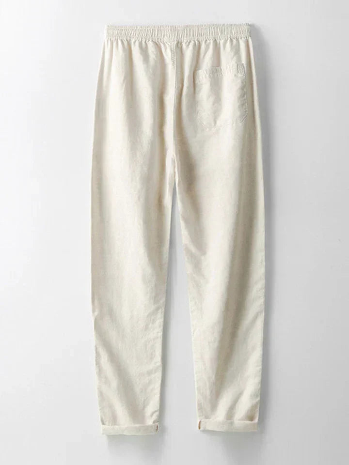 Booker – Linen Blend Shirt with Straight Pants