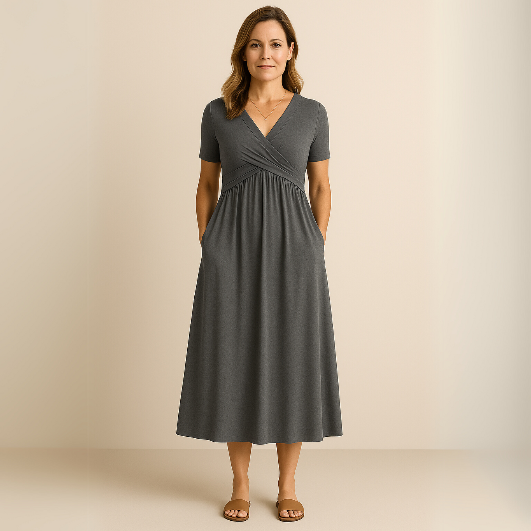 Mira Short-Sleeve Dress