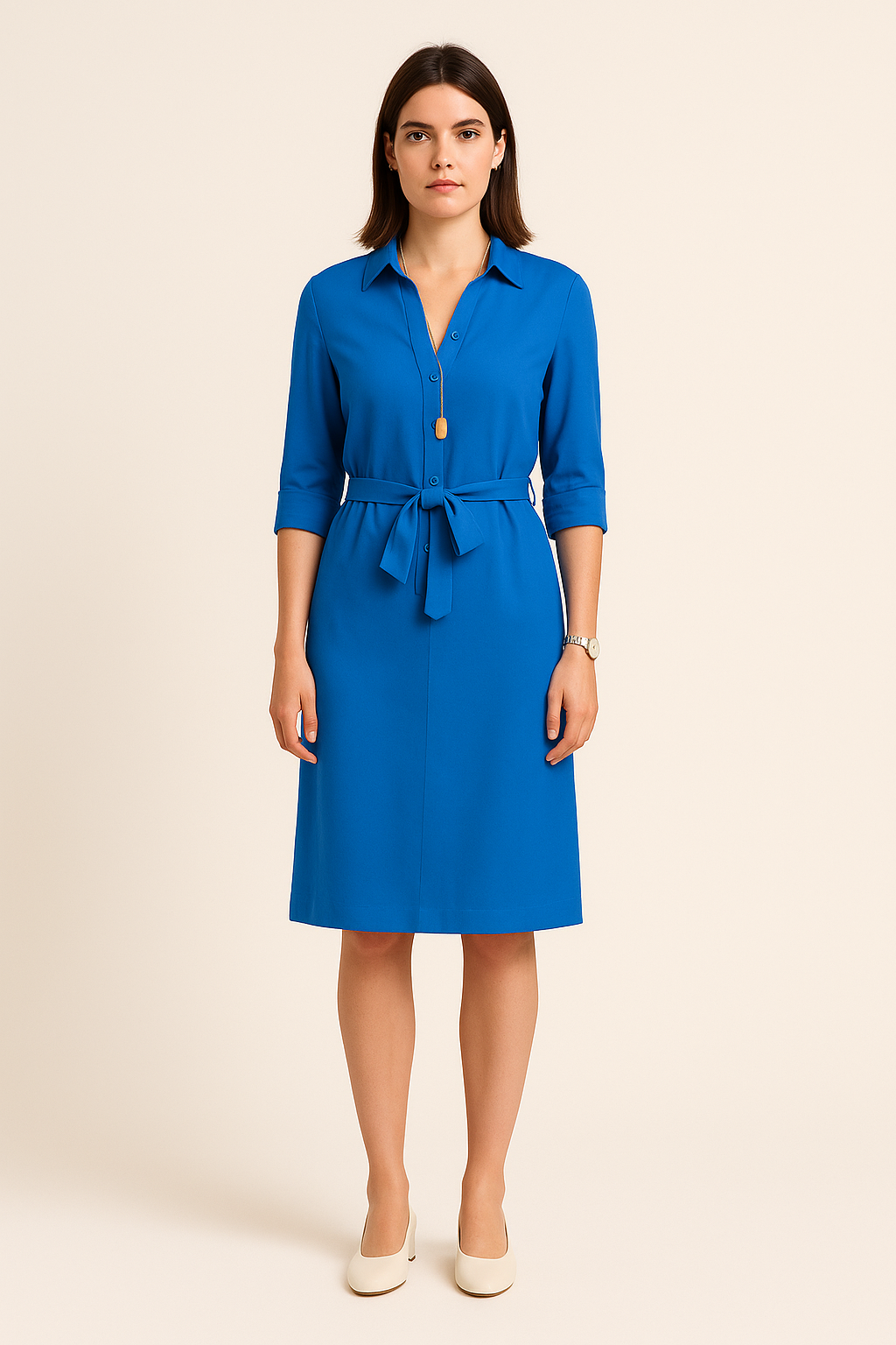 SOHO | Festive Women's Shirt Dress with Button Placket
