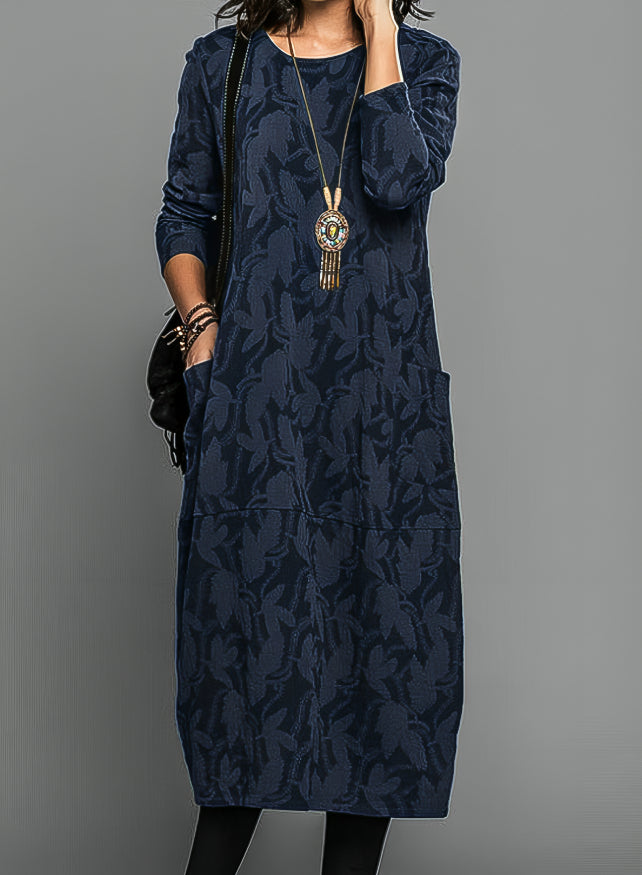 Casual Round Neck Winter Dress