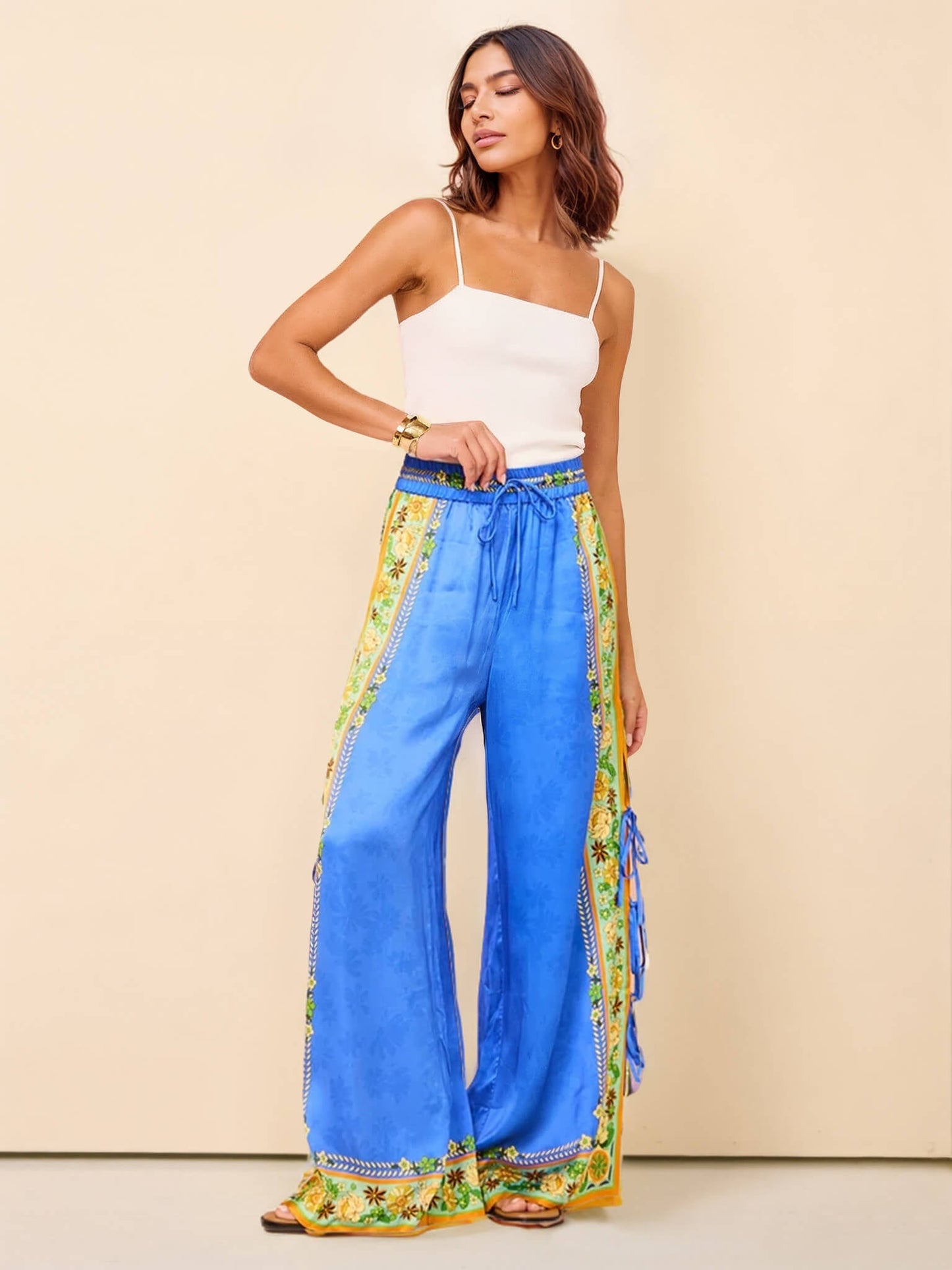 Ornate Mosaic Set™ 2.0 – Printed Tiles Top and Matching Pants