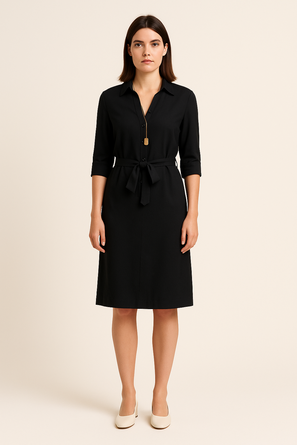 SOHO | Festive Women's Shirt Dress with Button Placket