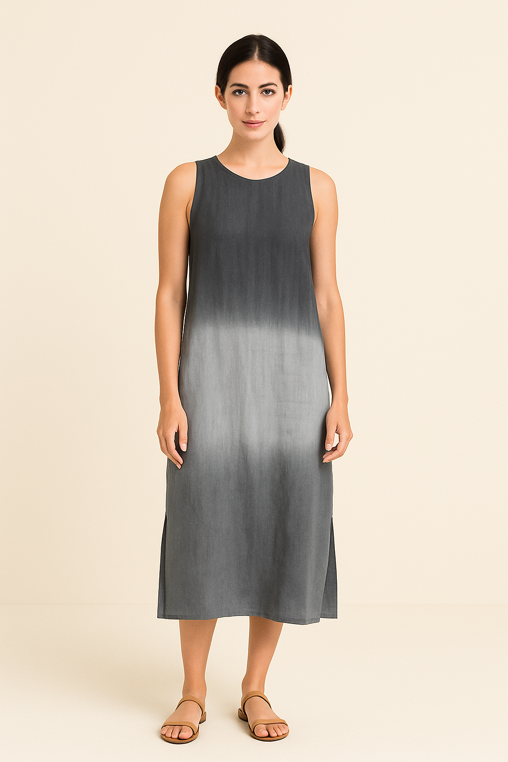 SOHO | Women's Sleeveless Maxi Dress with Round Neckline, Airy & Lightweight