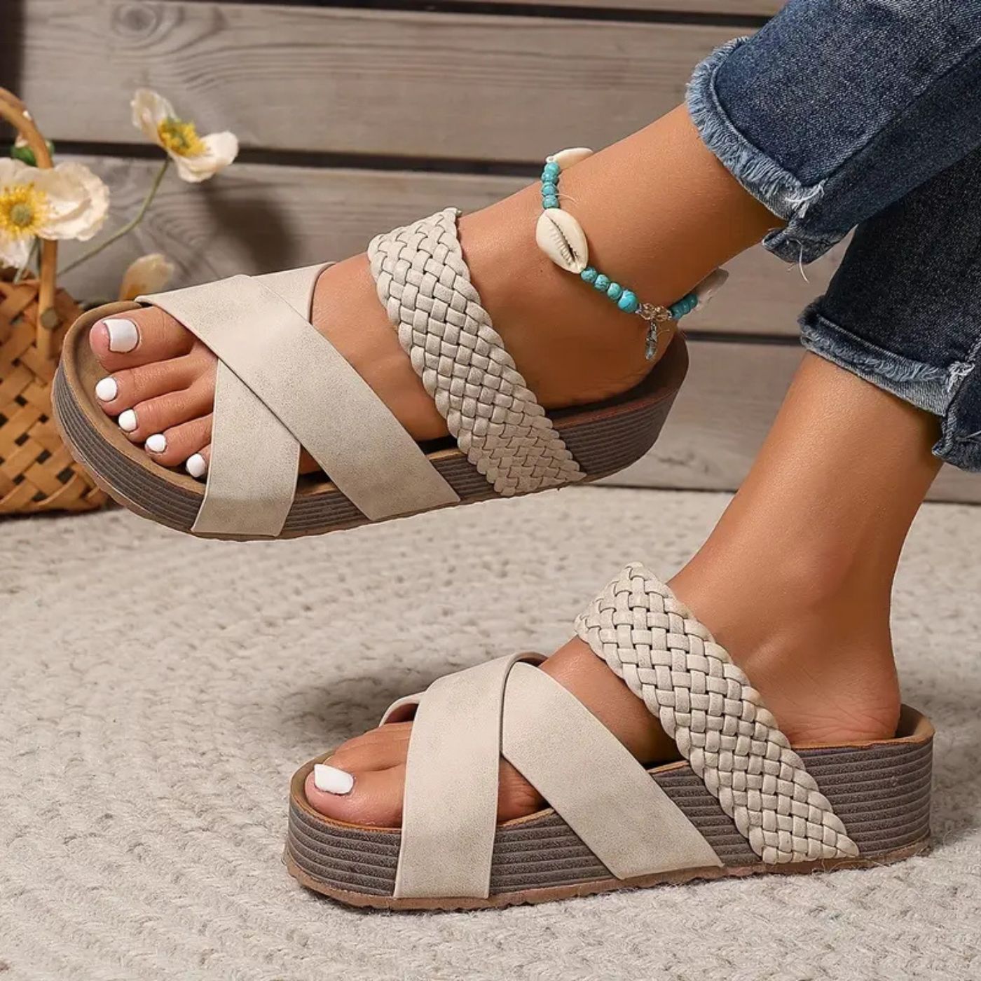 Abigail™ – Orthopedic Leather Strap Summer Sandals
