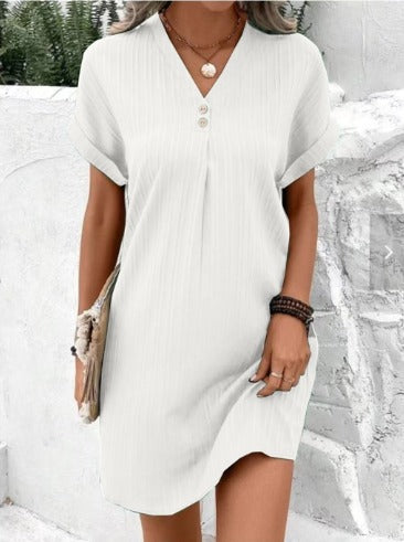LISA Spring Dress with V-Neck