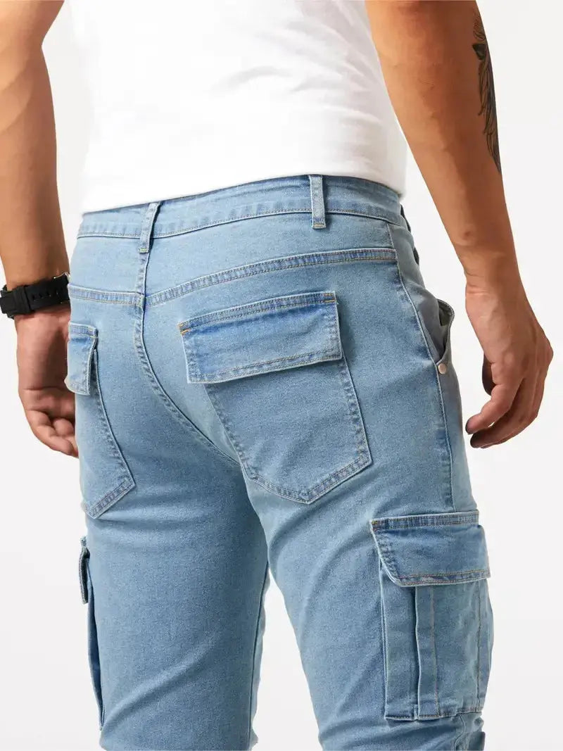 Denim Jeans Cargo Pants