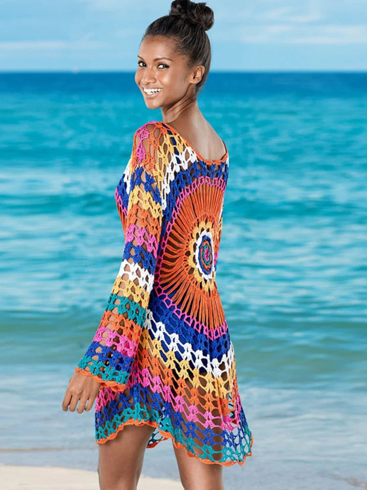 Annabelle | Rainbow Crochet Top