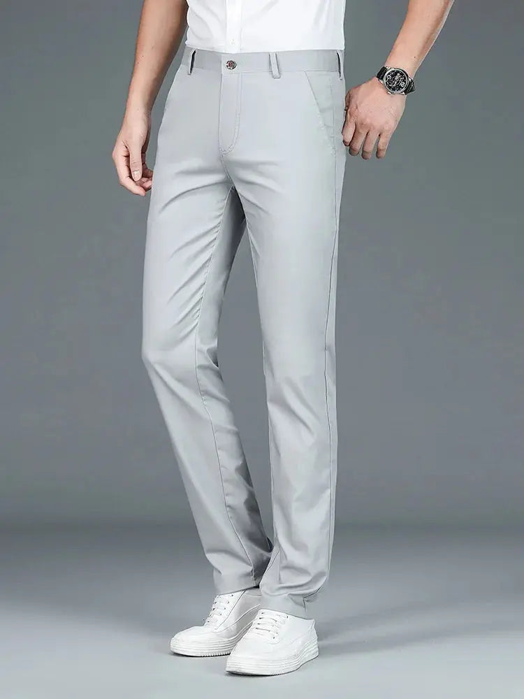 Sustainable Straight Pants Made from Bamboo Fabric