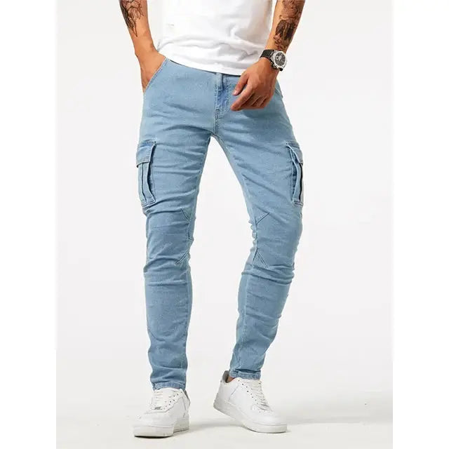 Denim Jeans Cargo Pants