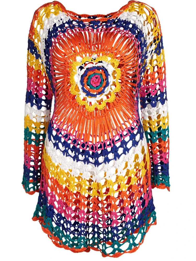 Annabelle | Rainbow Crochet Top
