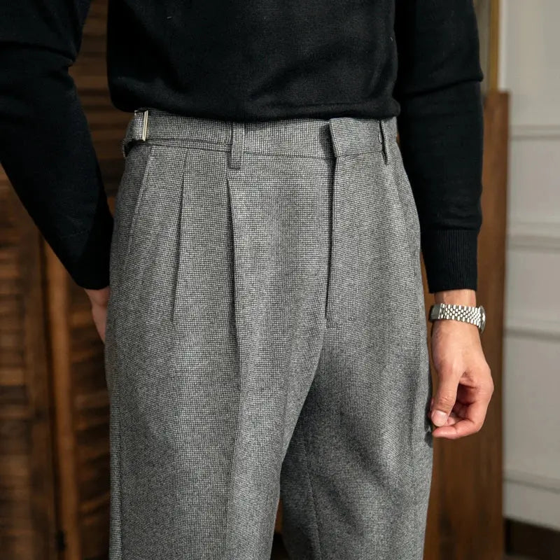 Classic High Waist Pants with British Charm