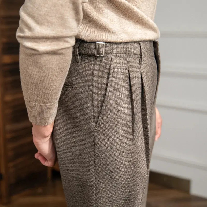 Classic High Waist Pants with British Charm
