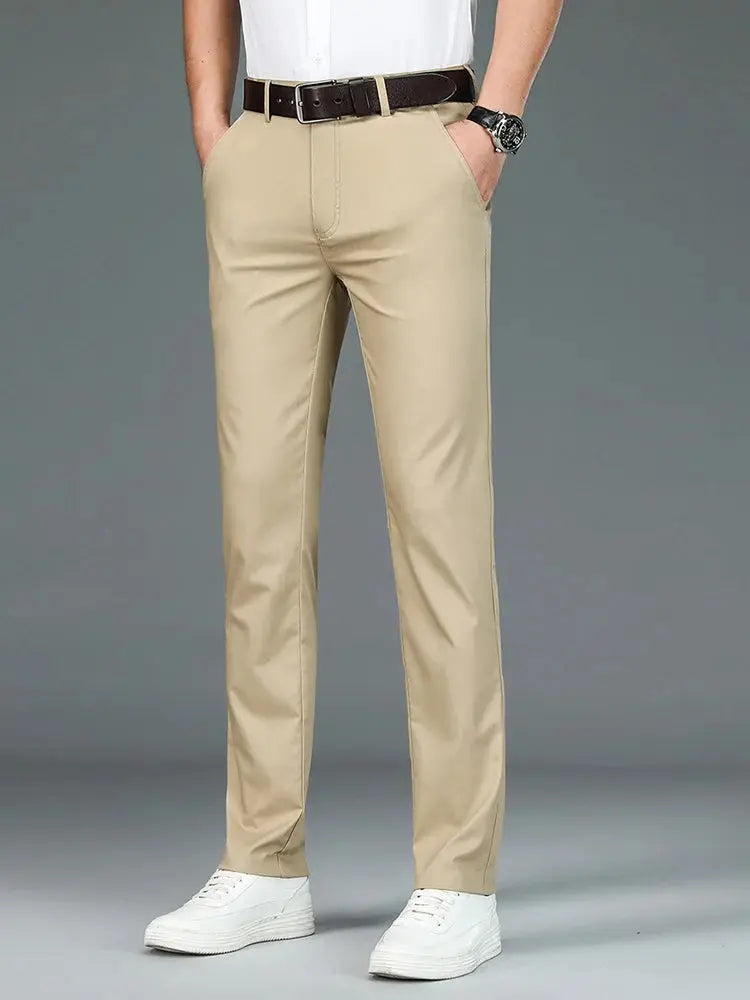 Sustainable Straight Pants Made from Bamboo Fabric