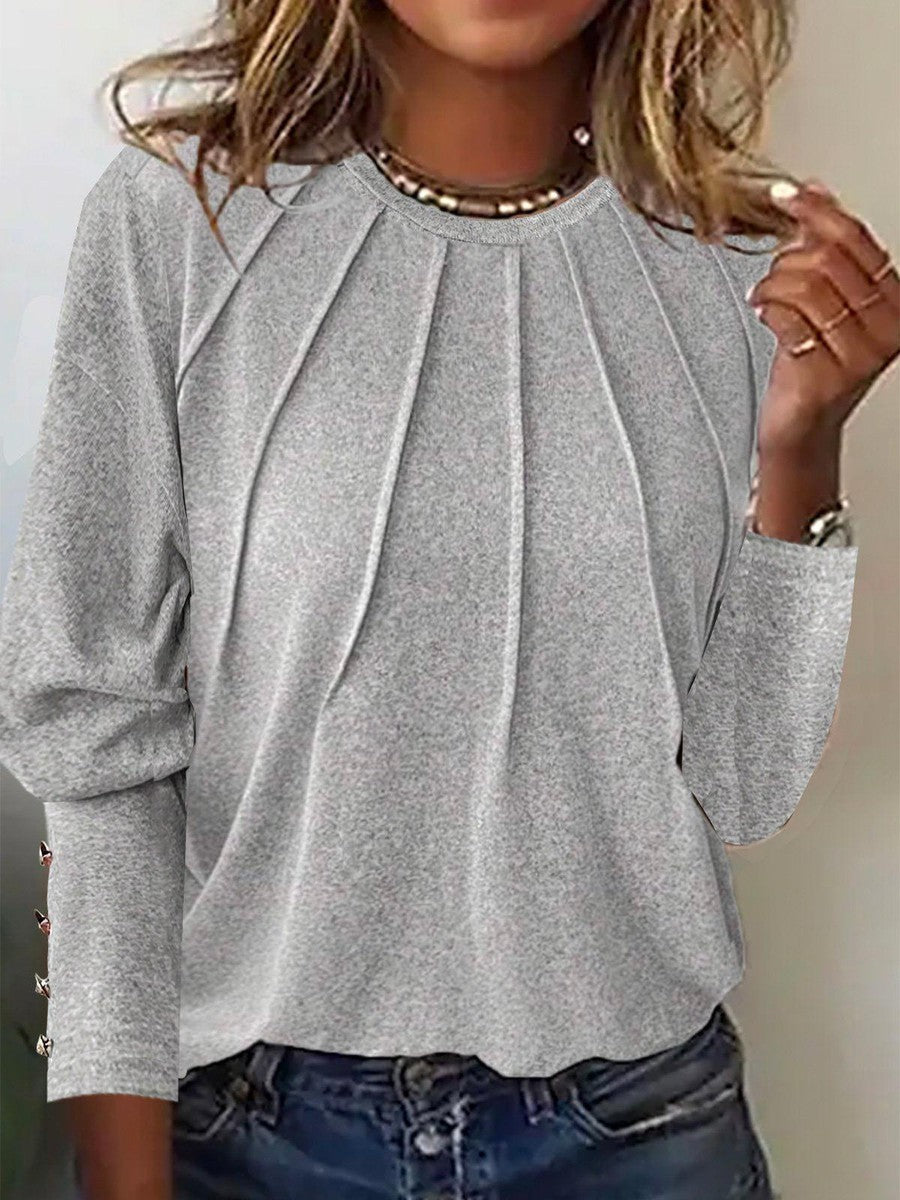Gray Accent Long Sleeve Shirt