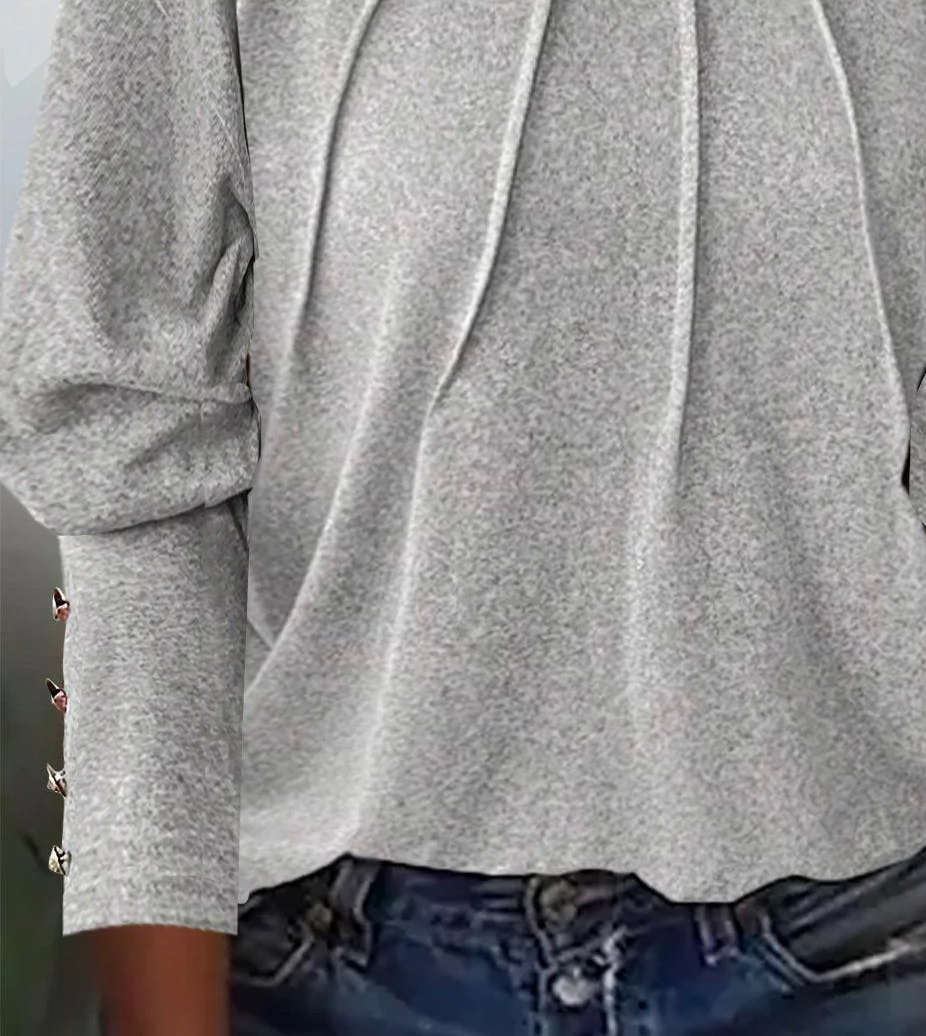 Gray Accent Long Sleeve Shirt